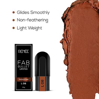 RENEE Fab Bullet L 08 Tickle Tan 1.5 gm - Lipsticks