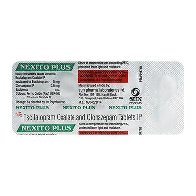 Nexito Plus Tablet 10'S - Anxiety-Anx