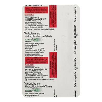 Amlovas H Tablet 15'S - Hypertension-Diu