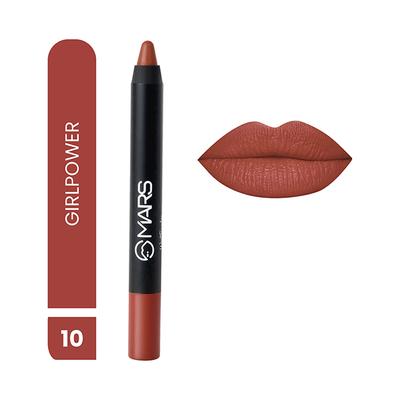 MARS Won't Budge Won't Smudge Lip Crayon - Girl Power 3.5 gm - Lip Crayons