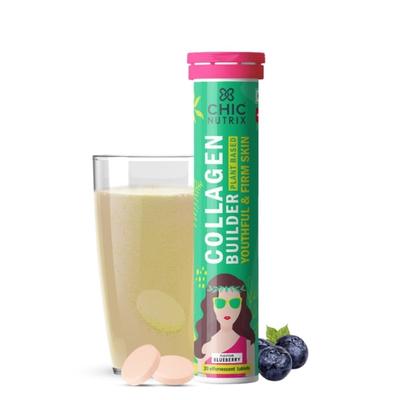 Chicnutrix Collagen Builder Plant Based Effervescent Tablet 20's - Hair & Skin
