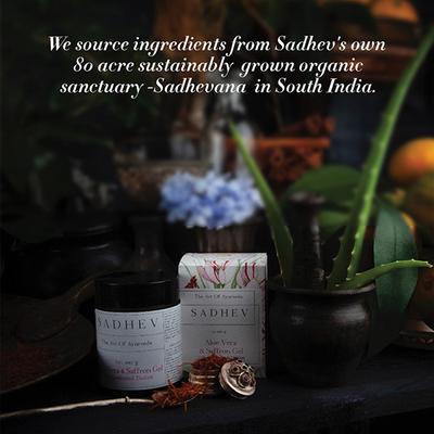 Sadhev Aloe Vera & Saffron Gel - with Kumkumadi Thailam 100 gm - Face Oils