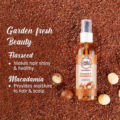 Buds & Berries Flaxseed and Macadamia Hair Serums Bottle 100 ml - Hair Serums