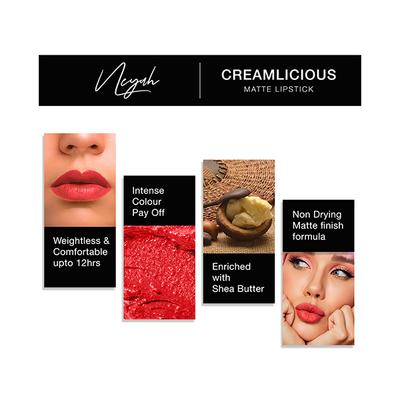 Neyah Creamlicious Matte Lipstick (Mauve Mistress 4 gm - Lipsticks