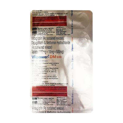 VILPOWER DM 500 Tablet 10's - Diabetes-Ant