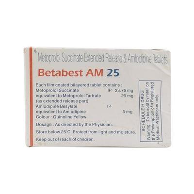 Betabest AM 25mg Tablet 10'S - Hypertension-Bet