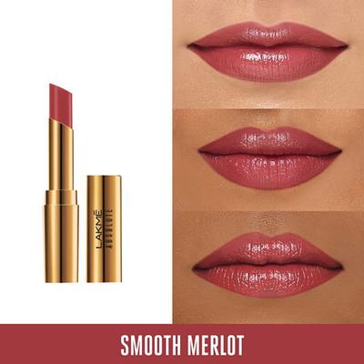 Lakme Absolute Argan Oil Lip Color In Smooth Merlot 3.4 Gm - Lipsticks