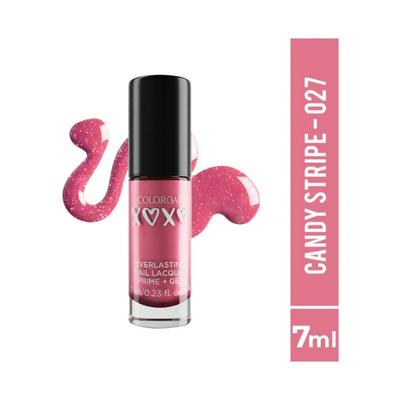 Colorbar XOXO Everlasting Prime Gel Nail Lacquer-Candy Stripe 7 ml - Nail Polish