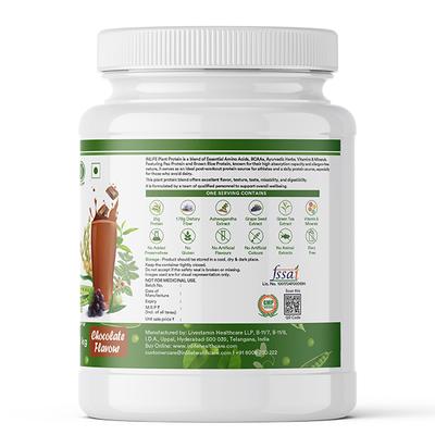 INLIFE Plant Protein Powder - Chocolate Flavour 1 kg - Protein Drink