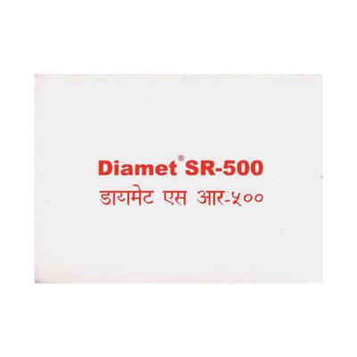 Diamet SR 500mg Tablet 10'S - Diabetes-Ant