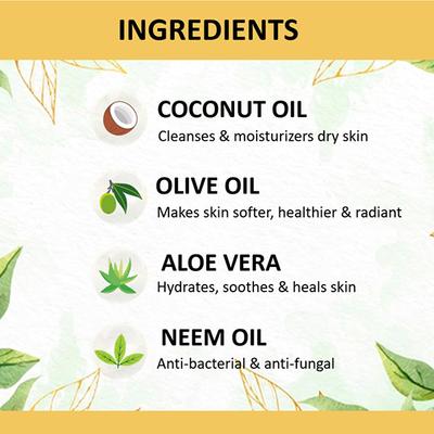 Cocomo Natural Kids Face and Body Wash Citrus Fragrance Hydrates and Nourishes Skin Earth Shine 200 ml - Baby Body Wash