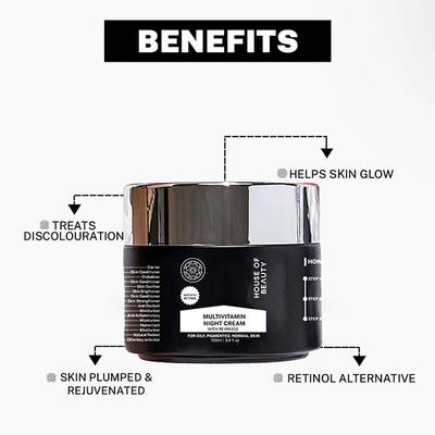 House of Beauty Multivitamin Nourish Night Cream with Revinage For Pigmented Ageing Skin 100ml - Night Cream