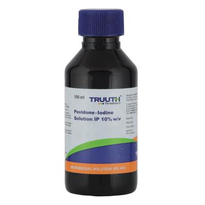 Truuth Povidone Iodine 10% Solution 100 ml - Wound/Burns