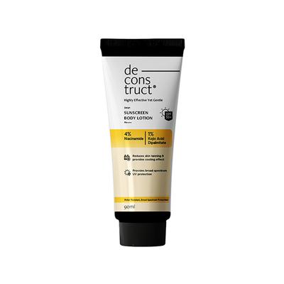 Deconstruct Detan Sunscreen Body Lotion with SPF 50+ Water resistant Body lotion UVA & UVB Protection PA ++++ 90 ml - Body Sunscreen