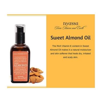 Nyassa Sweet Almond Cold Pressed Oil 100 ml - Massage Oils