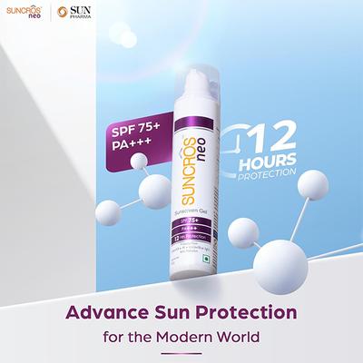 SUNCROS NEO SPF 75+ PA+++ UVA/UVB/IR/VISIBLE/BLUE LIGHT Sunscreen Gel 50g - Sun Protectors-Emo