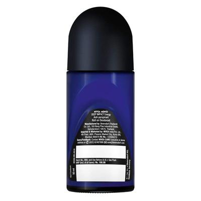 Nivea Men Deep Impact Roll-On Deodorant - Energy 50 ml - Men Deodorants/Roll-Ons