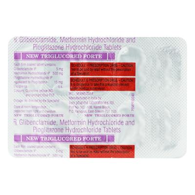 NEW Triglucored Forte Tablet 10'S - Diabetes-Ant
