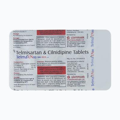 Telma LN 80 Tablet 15'S - Hypertension-Ang