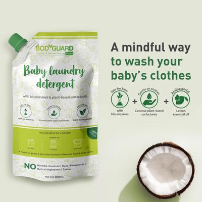 BodyGuard Baby Laundry Detergent Liquid 1 litre - Laundry Aids