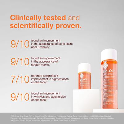 Bio-Oil Specialist Skincare Combo (200ml+60ml) Face & Body Oil Suitable for Acne Scar Removal Pigmentation Dark Spots & Stretch Marks 1's - Face Oils