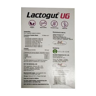 LACTOGUT UG Capsule 10's - Vaginal Conditions-Oth