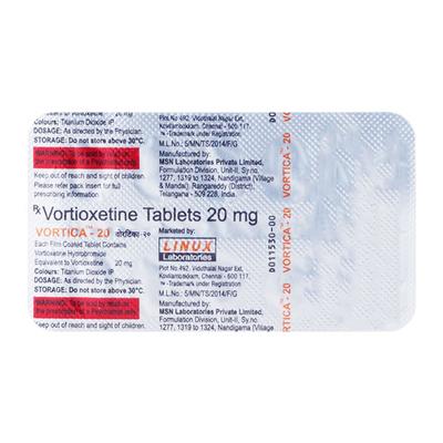 VORTICA 20 Tablet 10's - Depression-Ant