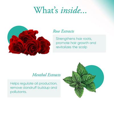 Global Beauty Secrets Turkish Rose and Mint Shampoo and Conditioner 200 ml - Shampoos