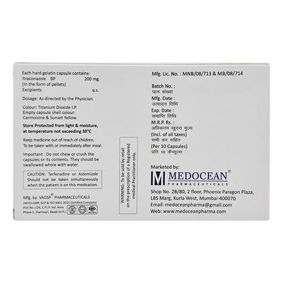 ITRAZLEM 200 Capsule 10's - Fungal Infections-Anf