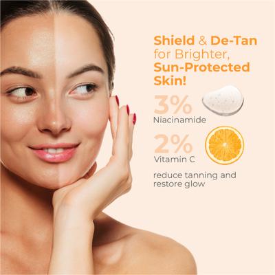 UV Doux D-TAN Aqua SPF 50 Sunscreen Lotion 50 ml - Face Sunscreen