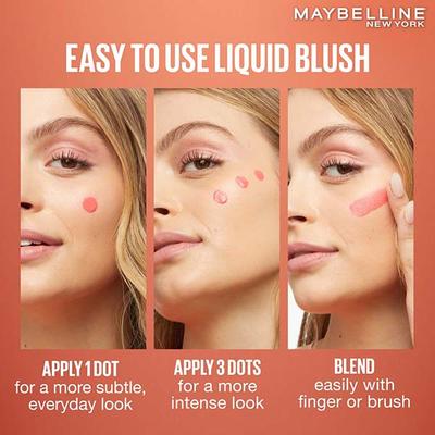 Maybelline New York Sunkisser Hazy Matte Blush, 12H Sunkissed Cheeks, Rose Burst 4.7 ml - Blushes