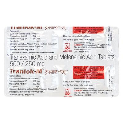 Tranlok M Tablet 10'S - Bleeding Disorders-Hae