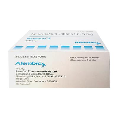 ROSAVE 5 Tablet 15's - High Cholesterol-Dys