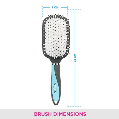 Vega Paddle Brush Grey (E23 - PB) 1's - Hair Brushes
