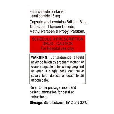 Lenalid 15mg Capsule 30'S - Cancer Oncology-Cyt