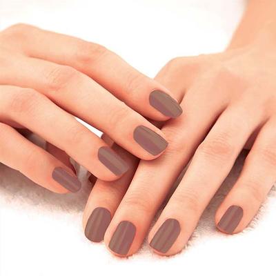 Lakme 9To5 Overtime Shine Nail Colour Brown Sandcastle 6 ml - Nail Polish