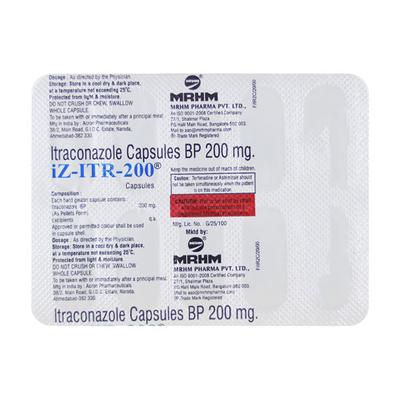 IZ ITR 200 Capsule 10's - Fungal Infections-Anf