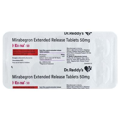 Exena 50mg Tablet 10'S - Bladder And Prostate Disorders-Dru