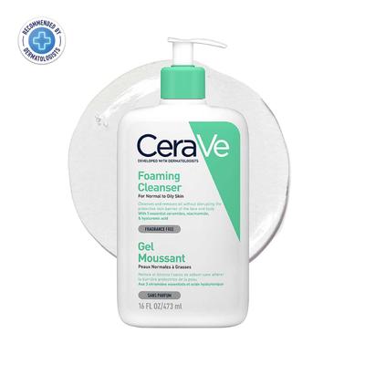 CeraVe Foaming Cleanser For Normal To Oily Skin 473 ml - Face Wash & Cleansers