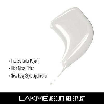 Lakme Absolute Gel Stylist Nail Color Snowball 12 Ml - Nail Polish