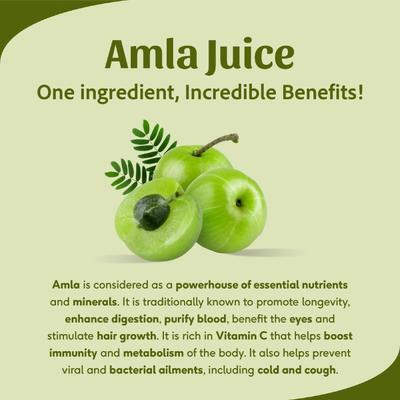Sri Sri Tattva No Added Sugar Juice - Amla 1000 ml - Ayurvedic Juices