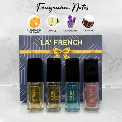 La French Elixir, Explore, Intense & Virtue Perfume Gift Set For Men & Women, 15ml Each 4's - Perfumes (Edt/Edp)