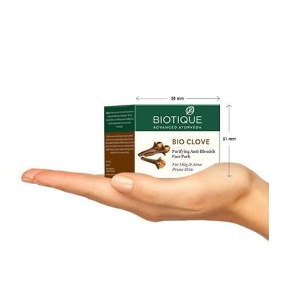 Biotique Bio Clove Purifying Anti Blemish Face Pack - Oily & Acne Prone Skin 75 gm - Face Packs