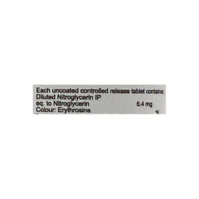 NITROGLYDER CR 6.4 Tablet 30's - Angina