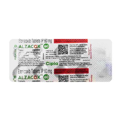 ALZACOX 60 Tablet 10's - Pain relief-Nsa