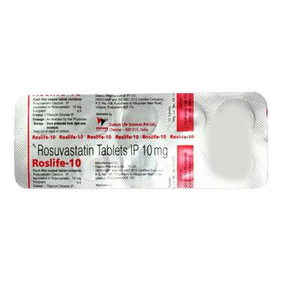 ROSLIFE 10 Tablet 10's - High Cholesterol-Dys