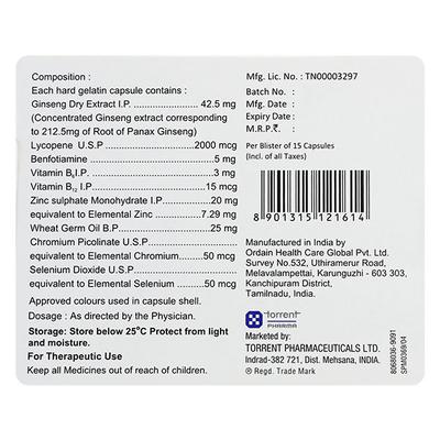 Trinergic L Capsule 15'S - Supplements-Vam