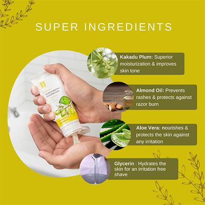 Hajamat Moisturizing Shaving Gel with Kakadu Plum & Aloe Vera, Sandalwood 100 ml - Shaving Gels