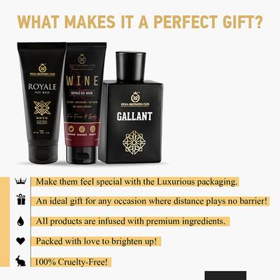 India Grooming Club Royale Face & Fragrance-Gift Box 300 ml - Men Perfumes (Edt/Edp)