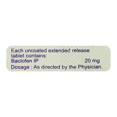 BACLESTA OD 20 Tablet 10's - Muscle Cramps/Spasticity-Mus